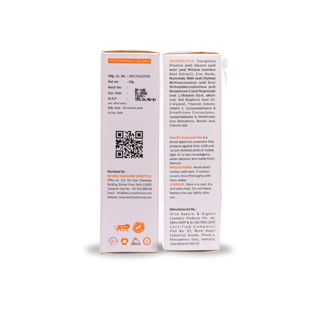 Face wash, Day Serum, And Sunscreen - Combo Kit Devriz Healthcare