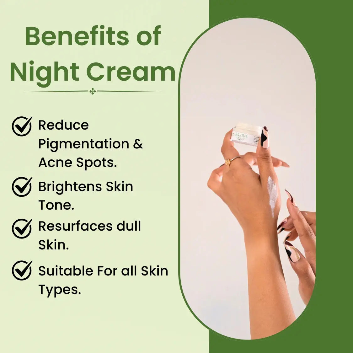 Devriz Organic Skin Whitening & Brightening Night Cream Devriz Healthcare