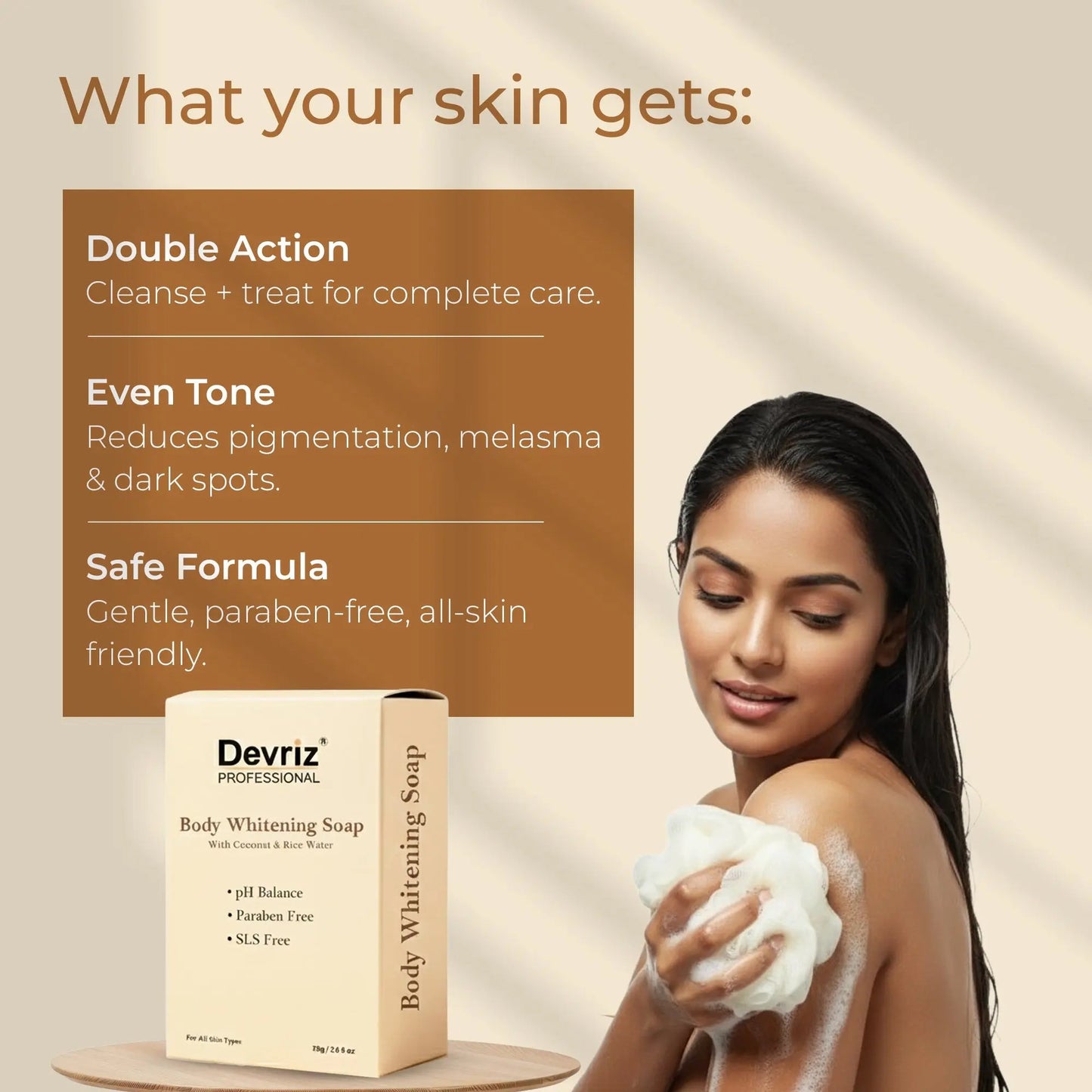 Body Whitening Soap Devriz Healthcare