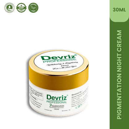 Devriz Organic Skin Whitening & Brightening Night Cream Devriz Healthcare