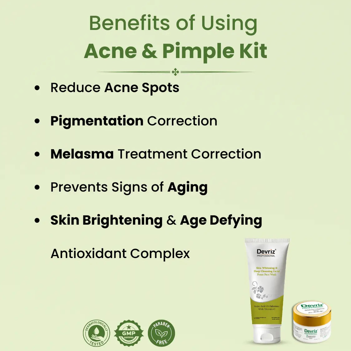 Acne and Pimple Kit Devriz Healthcare