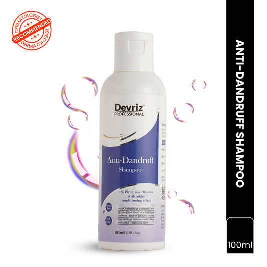 Devriz Anti-Dandruff Shampoo for a Clean, Healthy Scalp No More Flakes, No More Itch