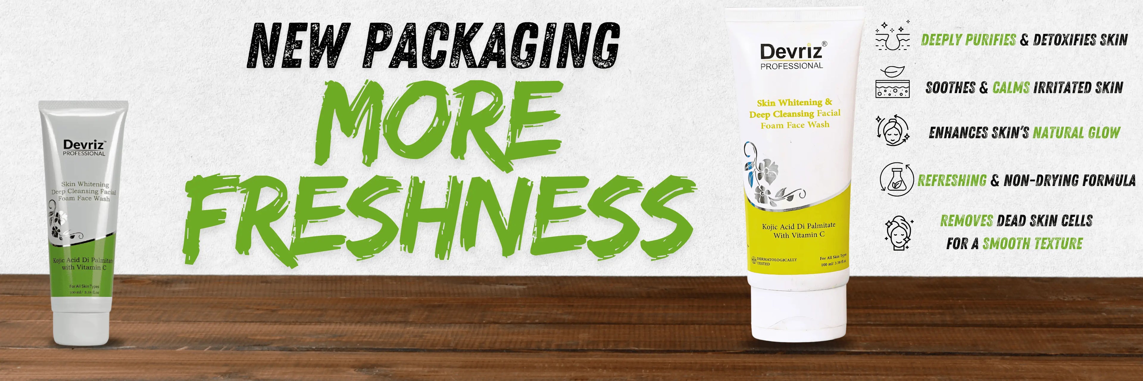 New Packaging More Freshness Facewash