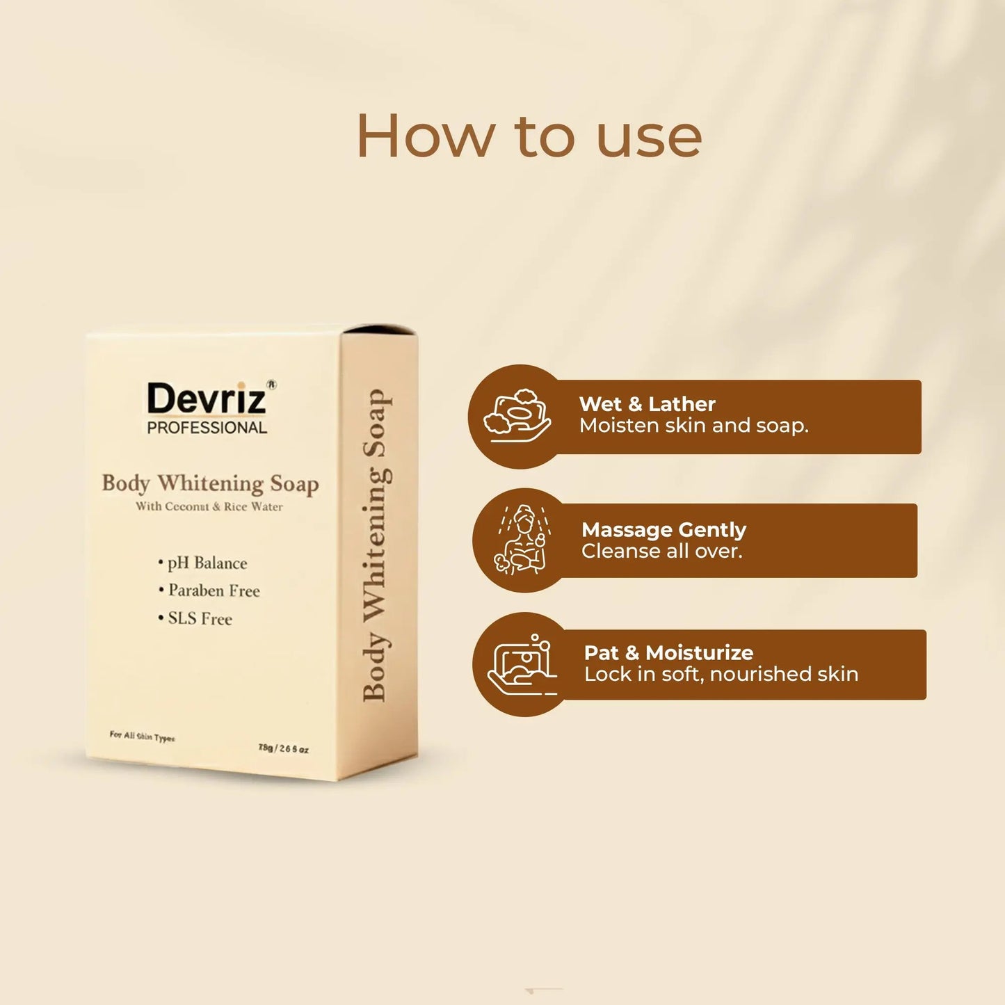 Body Whitening Soap Devriz Healthcare