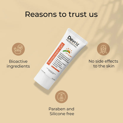 Sunscreen SPF 50 P+++ Gel Devriz Healthcare