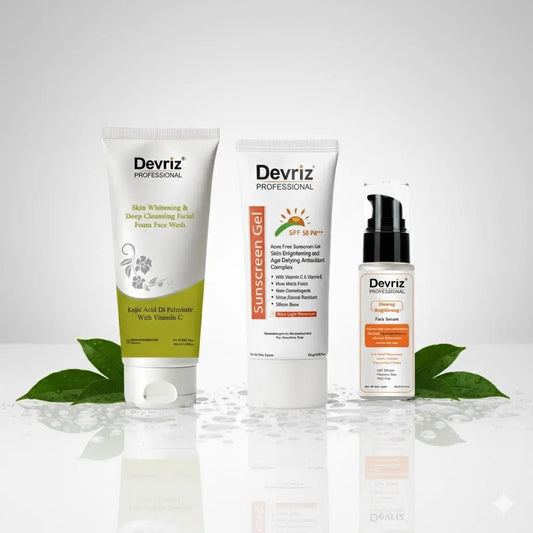 Face wash, Day Serum, And Sunscreen - Combo Kit Devriz Healthcare